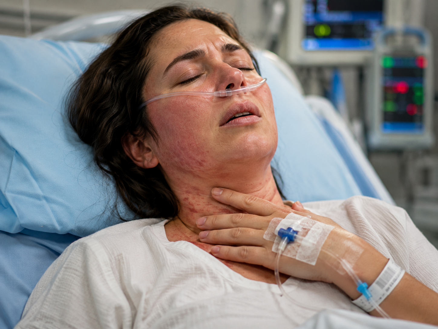 Anafilaxia ou atendimento de emergência por alergia